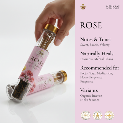 Natural Rose Incense Sticks