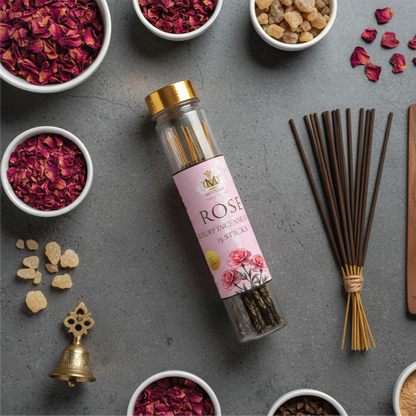 Natural Rose Incense Sticks