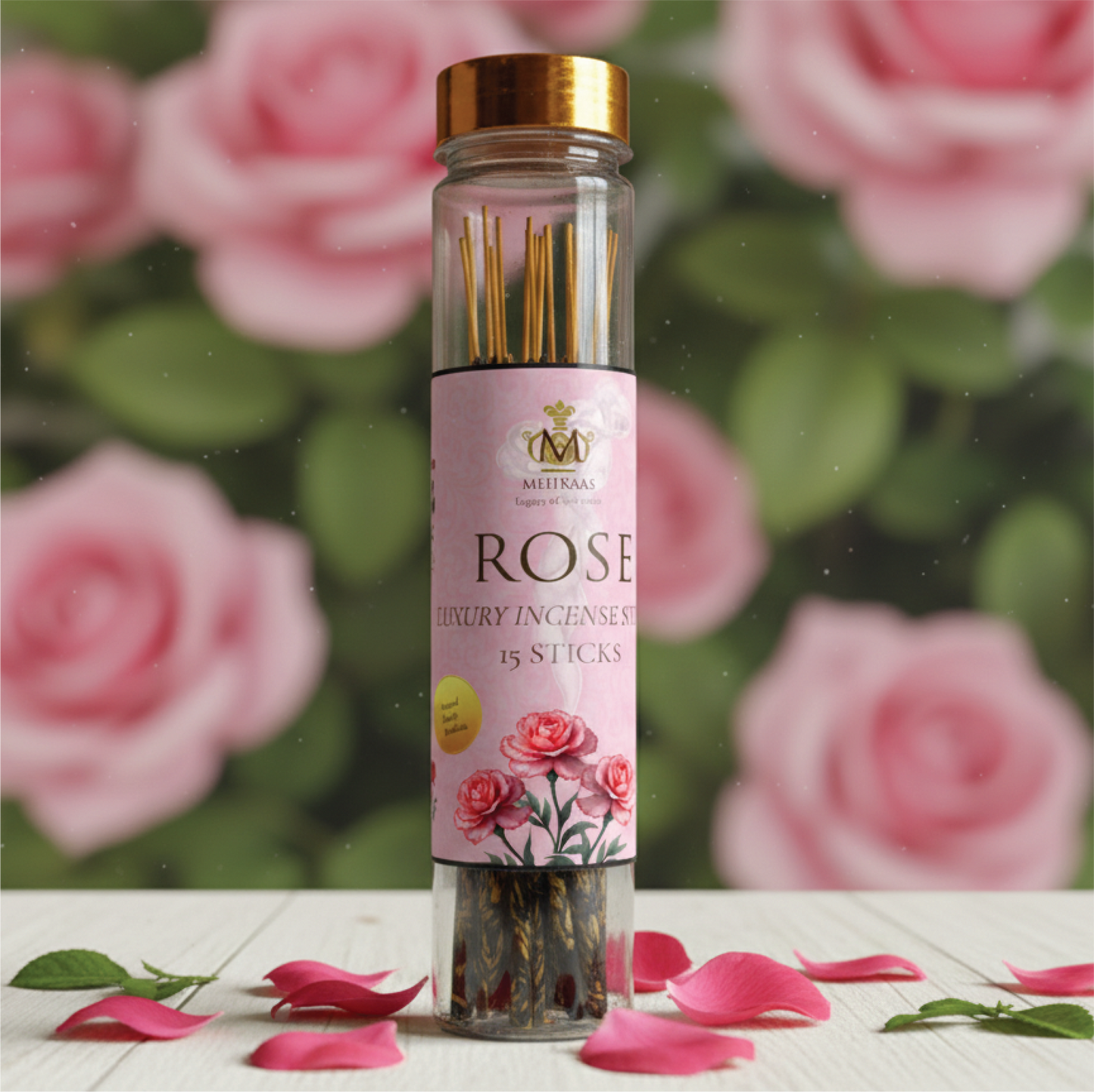 Natural Rose Incense Sticks