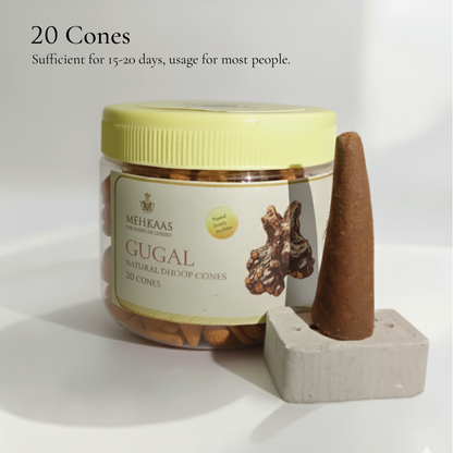 Pure Guggal Dhoop cones (गुग्गल)