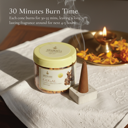 Pure Guggal Dhoop cones (गुग्गल)