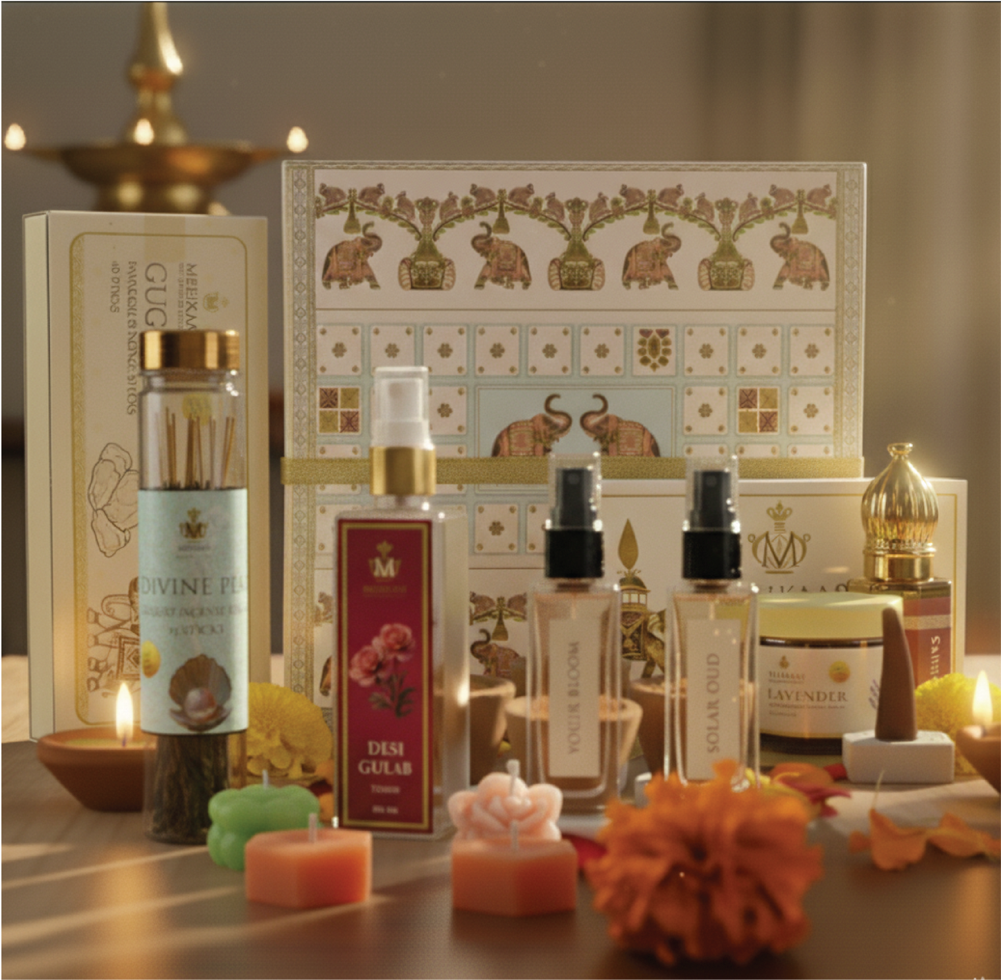Mehkaas Happy Diwali Gift Box 2025 | Premium Festival Hamper | Diwali Gifting & Pooja Pack