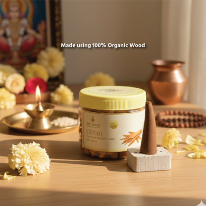 Pure Oudh Dhoop cones Pack of 20
